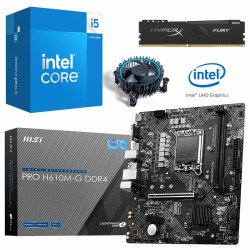 Kit Actualización Intel Core i5 14400 + Tarjeta Madre H610M + Ram 16Gb DDR4