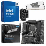 Kit Actualización Intel Core i7 14700K + Disipador + Tarjeta B760M-A WIFI + Ram Dual 32Gb DDR5