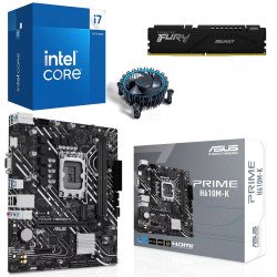Kit Actualización Intel Core i7 14700 + Tarjeta Madre H610M + Ram 16Gb DDR5