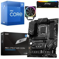 Kit Actualización Intel Core i7 12700 + Disipador + Tarjeta Madre Z790 WiFi + Ram 32Gb DDR4