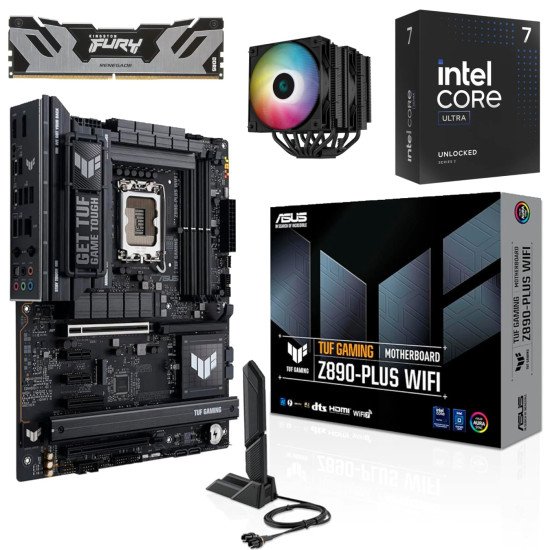 Kit Actualización Intel Core Ultra 7 265K + Disipador + TUF Gaming Z890-Plus WIFI + Ram 48Gb DDR5 Kit Actualización Intel Core Ultra 7 265K + Disipador + TUF Gaming Z890-Plus WIFI + Ram 48Gb DDR5