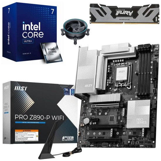 Kit Actualización Intel Core Ultra 7 265 + Tarjeta Madre Z890-P WIFI + Ram 48Gb DDR5 Kit Actualización Intel Core Ultra 7 265 + Tarjeta Madre Z890-P WIFI + Ram 48Gb DDR5