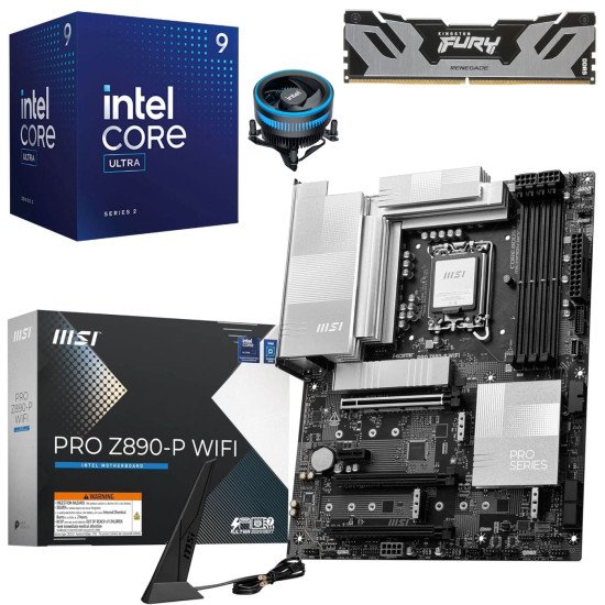 Kit Actualización Intel Core Ultra 9 285 + Tarjeta Madre Z890-P WIFI + Ram 48Gb DDR5 Kit Actualización Intel Core Ultra 9 285 + Tarjeta Madre Z890-P WIFI + Ram 48Gb DDR5