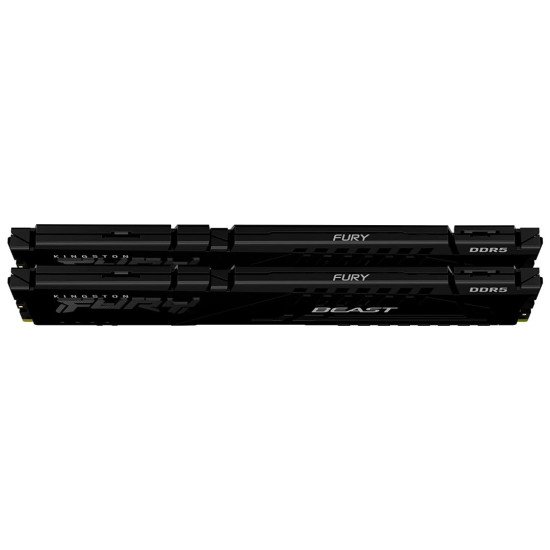 Memoria Ram Kingston Fury Beast Black Kit (32Gb x 2), 64Gb 6400 Mhz DDR5 Memoria Ram Kingston Fury Beast Black Kit (32Gb x 2), 64Gb 6400 Mhz DDR5