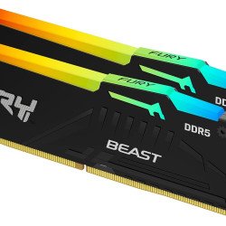 Memoria Ram Kingston Fury Beast RGB Kit (32Gb x 2) , 64Gb 6000 Mhz DDR5