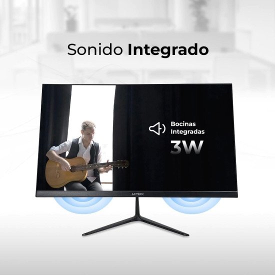 Monitor Led Acteck Captive Vivid SP245 24.5", Full HD 1920x1080, Panel IPS, 75 Hz, VGA/HDMI