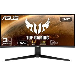 Monitor Led Asus TUF Gaming Curvo 34", UWQHD 3440x1440, Panel VA, 165 Hz, 1ms, DP/HDMI, VG34VQL1B