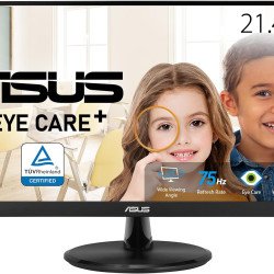 Monitor Led Asus Eye Care VP227HE 21.5", Full HD 1920x1080, Panel VA, 75 Hz, HDMI/VGA