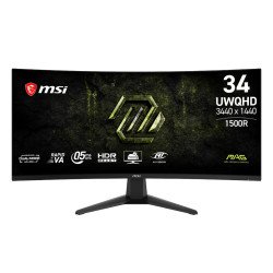Monitor Led MSI MAG 346CQDF E20 34", CURVO, UWQHD, 3440x1440, Panel Rapi VA, 200 Hz, 0.5 Ms, HDMI/DisplayPort