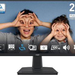 Monitor Led MSI PRO 24.5" MP251, Full HD 1920x1080, Panel IPS, 100 Hz, 1 Ms, HDMI/VGA, Bocinas