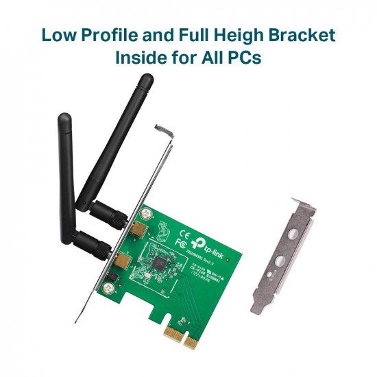 Tarjeta de Red Inalámbrica WI-FI TP-Link N300, 2 Antenas, 300 Mbps