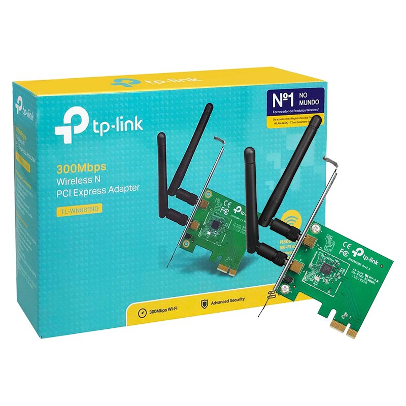 TARJETA RED Wi-Fi PCI Exp TP-LINK TL-WN881ND 300MB 2antena – Tecnofertas