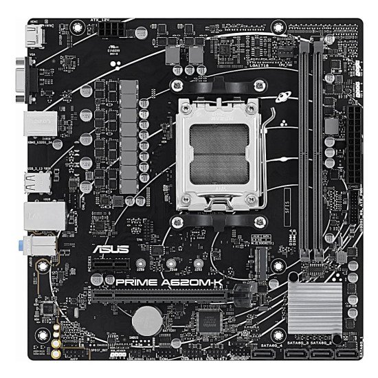Tarjeta Madre Asus Prime A620M-K, AMD, Socket AM5
