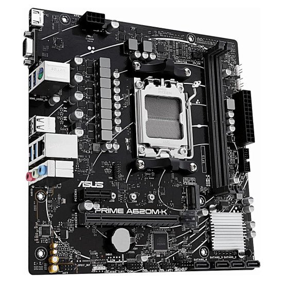 Tarjeta Madre Asus Prime A620M-K, AMD, Socket AM5