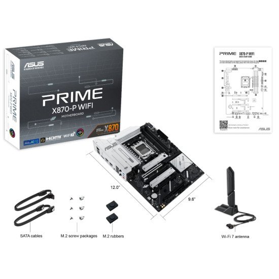Tarjeta Madre Asus Prime X870-P WIFI, AMD, DDR5, Socket AM5 Tarjeta Madre Asus Prime X870-P WIFI, AMD, DDR5, Socket AM5