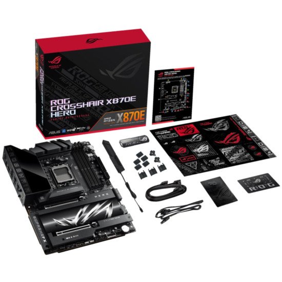 Tarjeta Madre Asus ROG Crosshair X870E Hero, AMD, DDR5, Socket AM5 Tarjeta Madre Asus ROG Crosshair X870E Hero, AMD, DDR5, Socket AM5