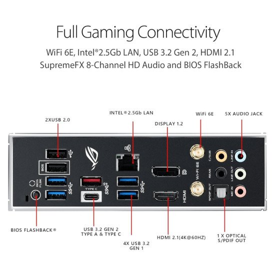 Tarjeta Madre Asus ROG Strix B550-F Gaming WIFI II, AMD, DDR4, Socket AM4