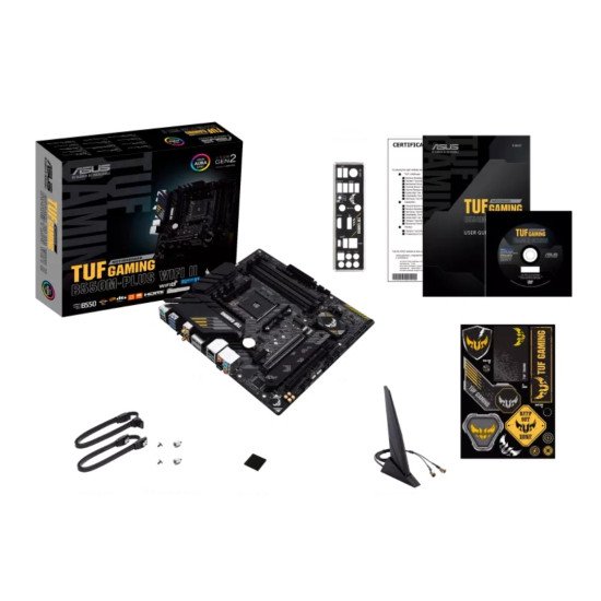 Tarjeta Madre Asus TUF Gaming B550M-PLUS WIFI II, AMD, Socket AM4