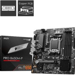 Tarjeta Madre MSI PRO B650M-P, AMD, DDR5, Socket AM5