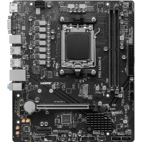 Tarjeta Madre MSI PRO A620M-E, AMD, DDR5, Socket AM5