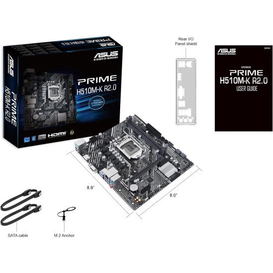 Tarjeta Madre Asus Prime H510M-K R2.0, Intel, LGA 1200