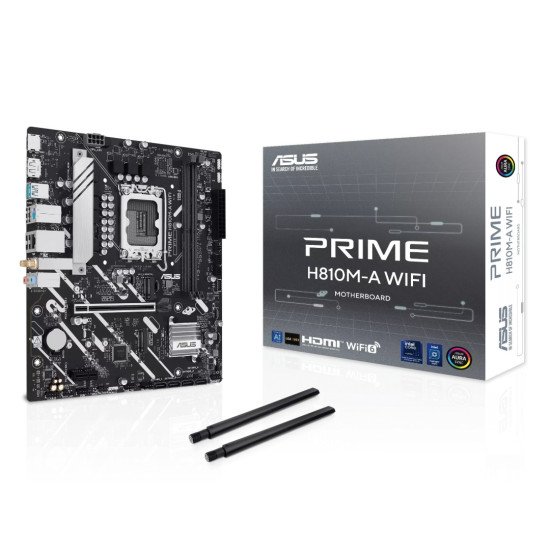 Tarjeta Madre Asus Prime H810M-A WIFI DDR5, Intel, LGA 1851