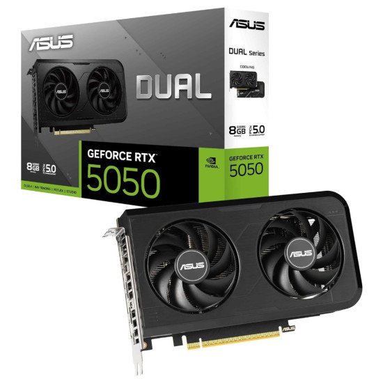 Tarjeta Vídeo Geforce Asus RTX 5050 Dual 8GB GDDR6