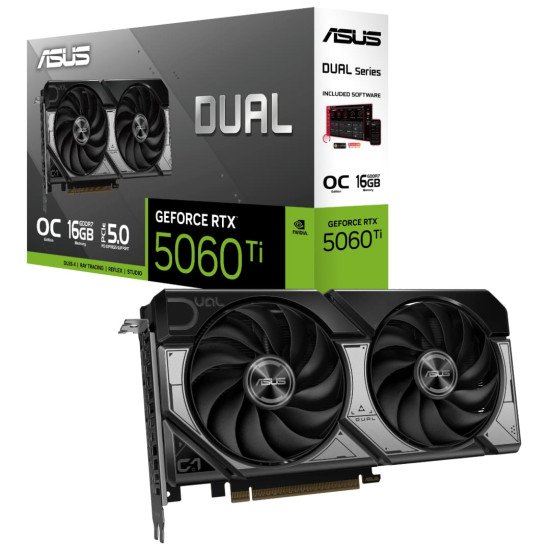 Tarjeta Vídeo Geforce Asus RTX 5060 Ti Dual OC Edition 16GB GDDR7 Tarjeta Vídeo Geforce Asus RTX 5060 Ti Dual OC Edition 16GB GDDR7