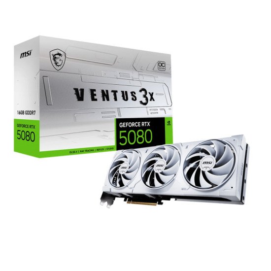 Tarjeta Vídeo Geforce MSI RTX 5080 Ventus 3X OC White 16GB GDDR7